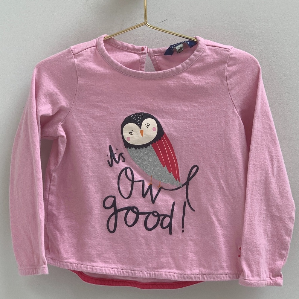 Joules Bessie Owl "It's Owl Good" Tee [2T]